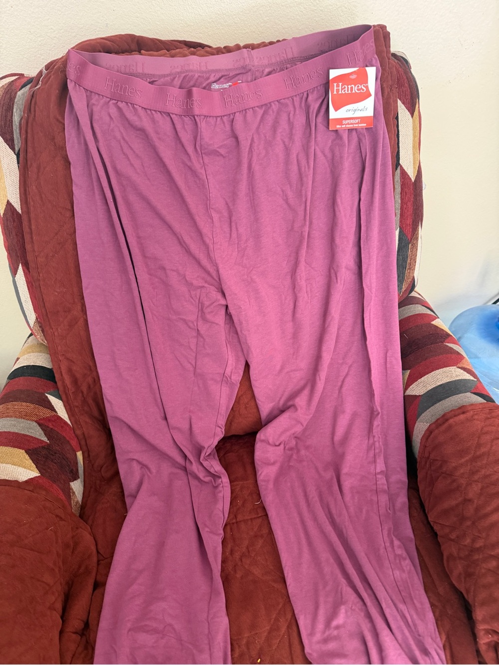 Hanes Women's Supersoft Lounge Pants in Mauve